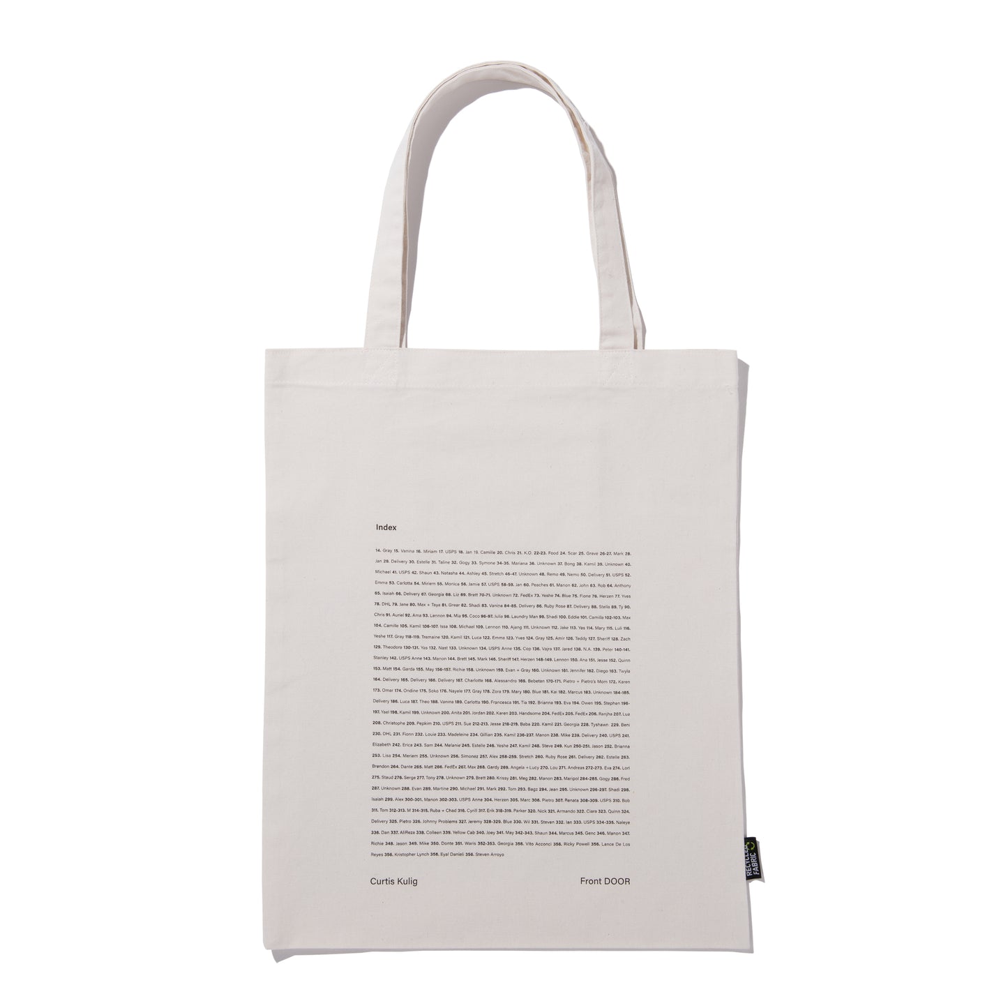 Front DOOR Tote
